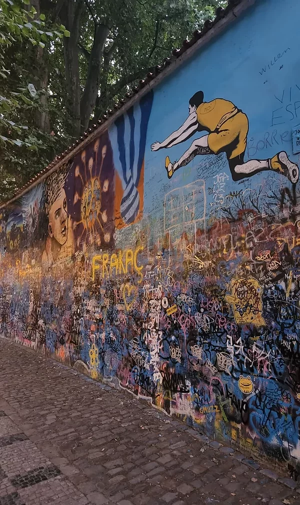 John Lennon's Wall in Prague