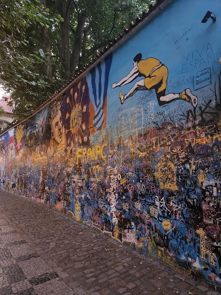 John Lennon's Wall in Prague