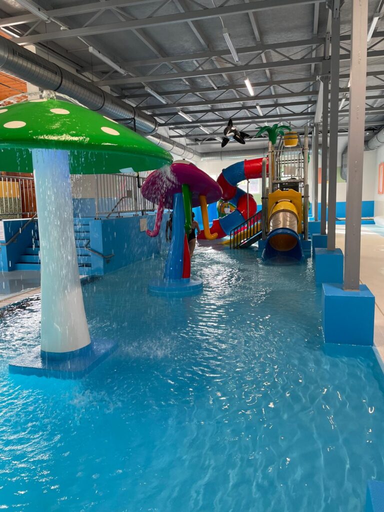 Children's pools at Aquapark Frymburk near Lake Lipno