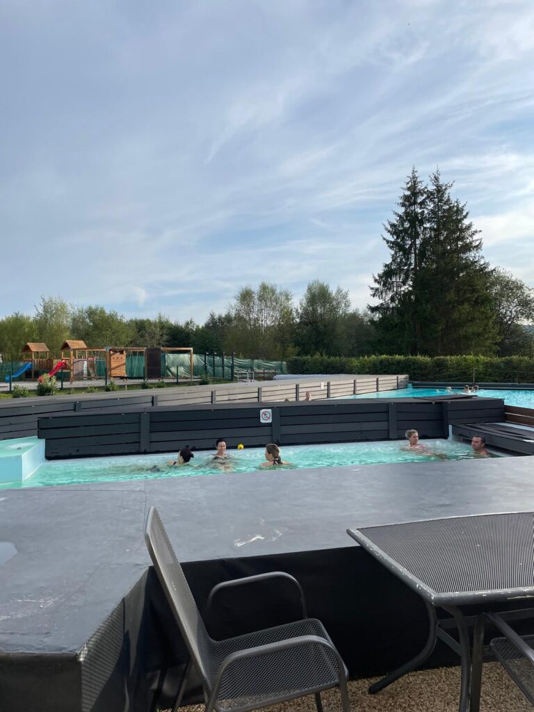 Pools at Aquapark Frymburk near Lake Lipno